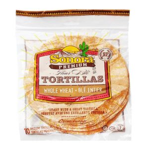 Sonora – Whole Wheat Tortillas, 10″