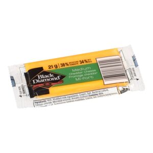 Black Diamond – Medium Cheddar Cheese, Snack Portions