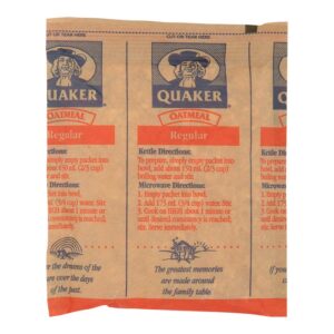 Instant Oatmeal, Regular